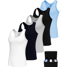 Öts Premium 5’li Erkek Çocuk Atlet - Hediye Kutulu, %100 Pamuk, Ultra Yumuşak Kumaş, Rahat Kalıp, Etiketsiz ve Kaliteli Çocuk İç Giyim