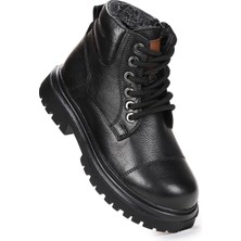  Seri %100 Deri Fermuarlı Erkek Çocuk Bot Ayakkabı