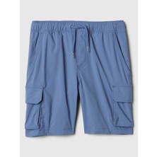 Gap Erkek Çocuk Mavi Hybrid Pull-On Kargo Şort