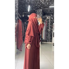 Açelya Takım Ferace Sufle Peçe 3 Parça