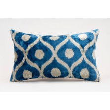Ipek Kadife Ikat Dekoratif Kırlent Kılıfı