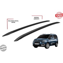 Berlingo Kısa Şase Yapışık Port Bagaj Tavan Çıtası Siyah 2019 2020 2021 2022 2023 2024 2025 2026 2027