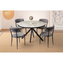 Yuvaset Home Mobilgen Rambla 4 Adet Gözde Sandalye Pegasus HG Masa Takımı