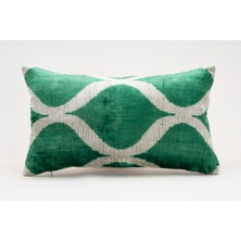 Ipek Kadife Ikat Dekoratif Kırlent Kılıfı