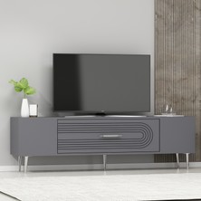 Demonte Decor DEKOL3DD Tv Sehpası Antrasit-Gümüş