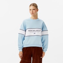 New Balance WNC3507 Mavi Kadın Sweatshirt