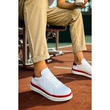 Derije Erkek Spor Ayakkabı Beyaz/kırmızı MN979