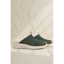 Heep Medikal Haki Yeşil Krem Tabanlı Comfort Spor Terlik