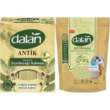 Dalan Antik Defneli Zeytinyağı Sabunu 900GR Klasik & Granül Sabun Tozu Zeytinyağlı 1kg Karma 2li Set
