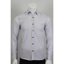 Uzun Kol Slim Fit Kareli Gömlek