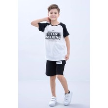 Penye Süprem Baskılı Yazlık Şortlu Takım M00734