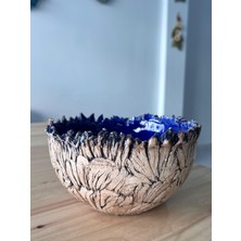 Doğanın Izleri Serisi El Yapımı Seramik Kase