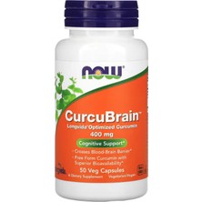 Now Foods, Curcubrain, Longvida  Cognitive Support, 400 Mg, 50 Veg Capsules