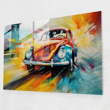 Popcas Volkswagen Beetle Izlenimci Cam Tablo - Volkswagen Beetle Izlenimci Hareket Ev Dekorasyonu