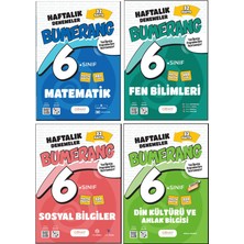 Günay Yayınları 6. Sınıf Bumerang Serisi 32 Haftalık Denemeler Matematik Fen Bilimleri Sosyal Bilgiler Din Kültürü Seti 2026 Güncel Basım