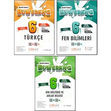 Günay Yayınları 6. Sınıf Bumerang Serisi Etkinlikli Türkçe Fen Bilimleri Din Kültürü Seti 2026 Güncel Basım