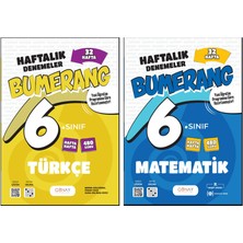 Günay Yayınları 6. Sınıf Bumerang Serisi 32 Haftalık Denemeler Türkçe Matematik Seti 2026 Güncel Basım