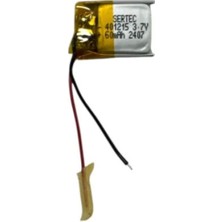 401215 3.7V 60 Mah Li-Polymer Pil DEVRELI/1.5A