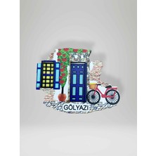 Gölyazı Temalı 3D Ahşap Magnet Lazer Kesim Buzdolabı Süsü