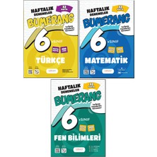 Günay Yayınları 6. Sınıf Bumerang Serisi 32 Haftalık Denemeler Türkçe Matematik Fen Bilimleri Seti 2026 Güncel Basım