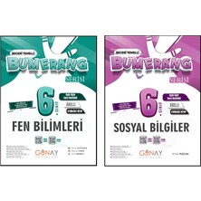 Günay Yayınları 6. Sınıf Bumerang Serisi Etkinlikli Fen Bilimleri Sosyal Bilgiler Seti 2026 Güncel Basım