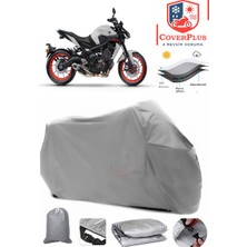 Yamaha  Mt-09 Branda Gri Motosiket Brandası Motor Örtüsü Çadır Su Geçirmez Motosiklet Kılıfı Motor Brandası,lastikli,taşıma Torbalı