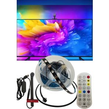 Tv Arkası Şerit LED Ambiyans Aydınlatma Ambilight Rgb Akıllı Tv Ekran Senkronizasyonu 5m