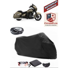 Bmw R 18 Branda Siyah Arka Çanta Uyumlu(Topcase) Motosiket Brandası Motor Örtüsü Çadır Su Geçirmez Motosiklet Kılıfı Motor Brandası,lastikli,taşıma Torbalı