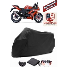 Bumoto/jinling Calibre 250CC Branda Siyah Motosiket Brandası Motor Örtüsü Çadır Su Geçirmez Motosiklet Kılıfı Motor Brandası,lastikli,taşıma Torbalı