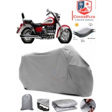Honda Valkyrie F6C Branda Gri Motosiket Brandası Motor Örtüsü Çadır Su Geçirmez Motosiklet Kılıfı Motor Brandası,lastikli,taşıma Torbalı