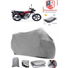 Kuba Cg 50 Branda Gri Motosiket Brandası Motor Örtüsü Çadır Su Geçirmez Motosiklet Kılıfı Motor Brandası,lastikli,taşıma Torbalı