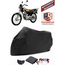 Lifan LF125-5 Branda Siyah Motosiket Brandası Motor Örtüsü Çadır Su Geçirmez Motosiklet Kılıfı Motor Brandası,lastikli,taşıma Torbalı