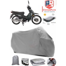 Honda Wing-Go Branda Gri Motosiket Brandası Motor Örtüsü Çadır Su Geçirmez Motosiklet Kılıfı Motor Brandası,lastikli,taşıma Torbalı