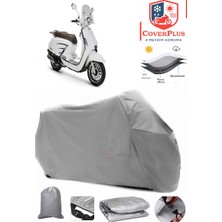 Rks Bitter 50 Branda Gri Motosiket Brandası Motor Örtüsü Çadır Su Geçirmez Motosiklet Kılıfı Motor Brandası,lastikli,taşıma Torbalı