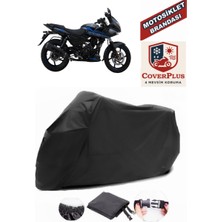 Bajaj Pulsar 220 Branda Siyah Motosiket Brandası Motor Örtüsü Çadır Su Geçirmez Motosiklet Kılıfı Motor Brandası,lastikli,taşıma Torbalı