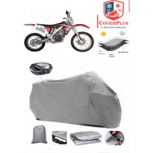 Apachi Xz 250R Branda Gri Arka Çanta Uyumlu(Topcase) Motosiket Brandası Motor Örtüsü Çadır Su Geçirmez Motosiklet Kılıfı Motor Brandası,lastikli,taşıma Torbalı