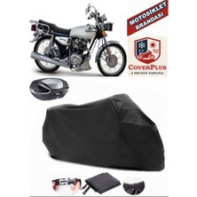 Kuba Filinta 200 Branda Siyah Arka Çanta Uyumlu(Topcase) Motosiket Brandası Motor Örtüsü Çadır Su Geçirmez Motosiklet Kılıfı Motor Brandası,lastikli,taşıma Torbalı