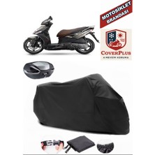 Kymco Agility City 125 Branda Siyah Arka Çanta Uyumlu(Topcase) Motosiket Brandası Motor Örtüsü Çadır Su Geçirmez Motosiklet Kılıfı Motor Brandası,lastikli,taşıma Torbalı