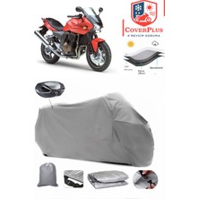 Kawasaki Z 750 S Branda Gri Arka Çanta Uyumlu(Topcase) Motosiket Brandası Motor Örtüsü Çadır Su Geçirmez Motosiklet Kılıfı Motor Brandası,lastikli,taşıma Torbalı