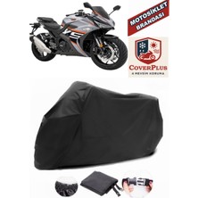 Rks R250 Branda Siyah Motosiket Brandası Motor Örtüsü Çadır Su Geçirmez Motosiklet Kılıfı Motor Brandası,lastikli,taşıma Torbalı