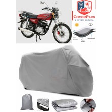 Abush Cga 125I Branda Gri Motosiket Brandası Motor Örtüsü Çadır Su Geçirmez Motosiklet Kılıfı Motor Brandası,lastikli,taşıma Torbalı