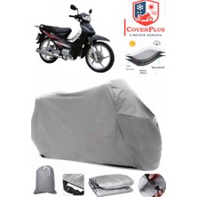 Bisan Lifan Tay Branda Gri Motosiket Brandası Motor Örtüsü Çadır Su Geçirmez Motosiklet Kılıfı Motor Brandası,lastikli,taşıma Torbalı