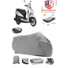 Yamaha  Delight Branda Gri Arka Çanta Uyumlu(Topcase) Motosiket Brandası Motor Örtüsü Çadır Su Geçirmez Motosiklet Kılıfı Motor Brandası,lastikli,taşıma Torbalı