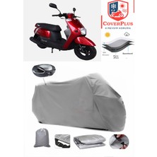 Altai Uma 50 Branda Gri Arka Çanta Uyumlu(Topcase) Motosiket Brandası Motor Örtüsü Çadır Su Geçirmez Motosiklet Kılıfı Motor Brandası,lastikli,taşıma Torbalı