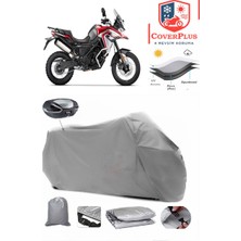 Voge 650 Dsx Branda Gri Arka Çanta Uyumlu(Topcase) Motosiket Brandası Motor Örtüsü Çadır Su Geçirmez Motosiklet Kılıfı Motor Brandası,lastikli,taşıma Torbalı