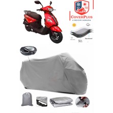 Kral Motor Kr-44 Loyal 50 Branda Gri Arka Çanta Uyumlu(Topcase) Motosiket Brandası Motor Örtüsü Çadır Su Geçirmez Motosiklet Kılıfı Motor Brandası,lastikli,taşıma Torbalı