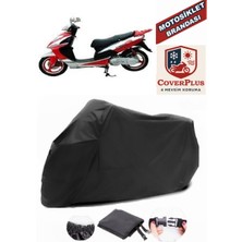 Mondial 151 Rs Branda Siyah Motosiket Brandası Motor Örtüsü Çadır Su Geçirmez Motosiklet Kılıfı Motor Brandası,lastikli,taşıma Torbalı