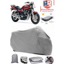 Yamaha  Xjr 1200 Branda Gri Motosiket Brandası Motor Örtüsü Çadır Su Geçirmez Motosiklet Kılıfı Motor Brandası,lastikli,taşıma Torbalı