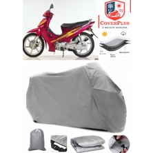 Kanuni Elite 100 Branda Gri Motosiket Brandası Motor Örtüsü Çadır Su Geçirmez Motosiklet Kılıfı Motor Brandası,lastikli,taşıma Torbalı
