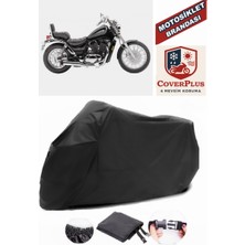 Suzuki Vl 600 Intruder Branda Siyah Motosiket Brandası Motor Örtüsü Çadır Su Geçirmez Motosiklet Kılıfı Motor Brandası,lastikli,taşıma Torbalı